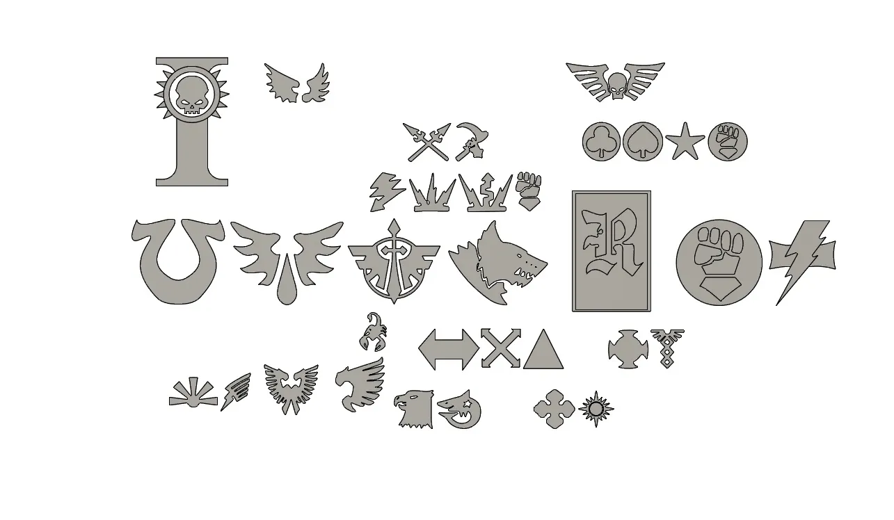 Emblema imperiale di Warhammer Set 1