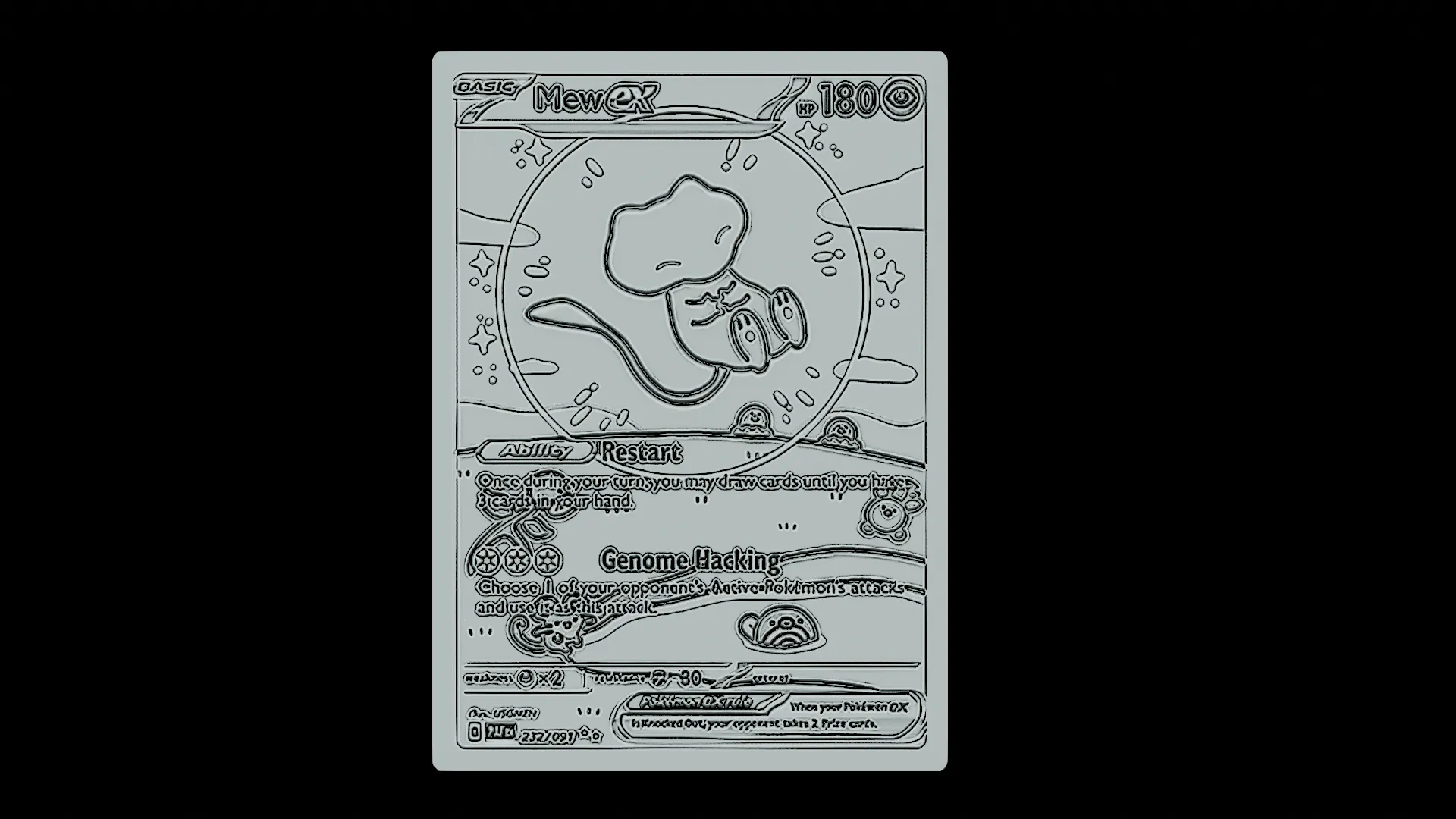 Bubble Mew Pokemon card