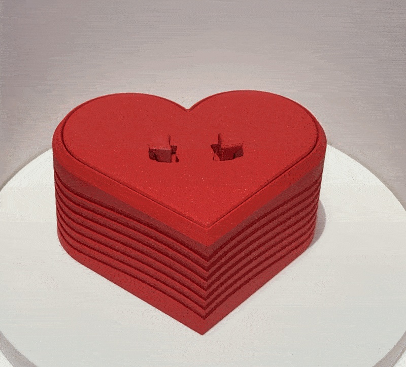 HEART BOX FOR VALENTINES DAY / VALENTINE GIFT-7