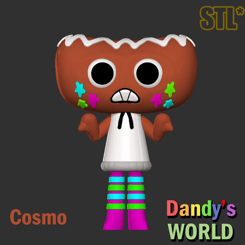 Characters & Creatures STL Download - Dandy's World3D Cosmo STL 3D ...