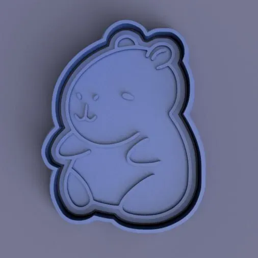 Cortante + Estampa de Carpincho / Capybara Cutter + Stamp
