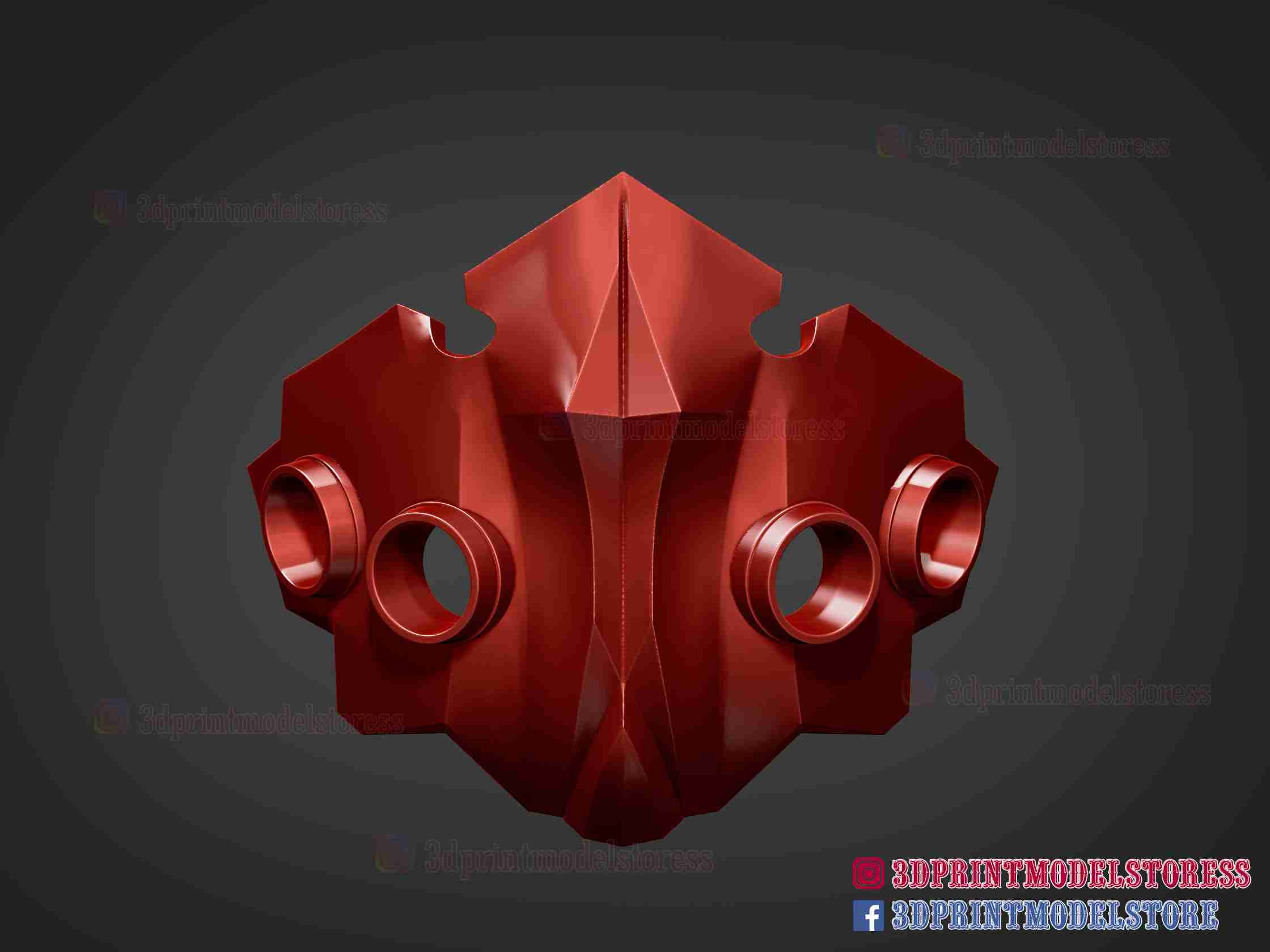 Tokyo Ghoul Tatara Red Mask - Anime Cosplay Halloween | 3D модели скачать |  Creality Cloud