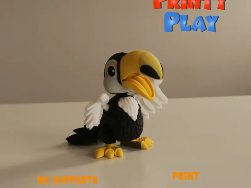 Cute Flexi Toucan Multicolor