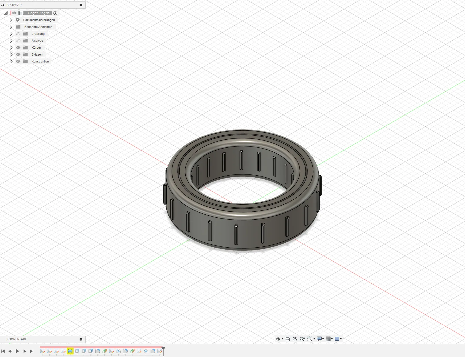 Fidget Ring - Print in Place