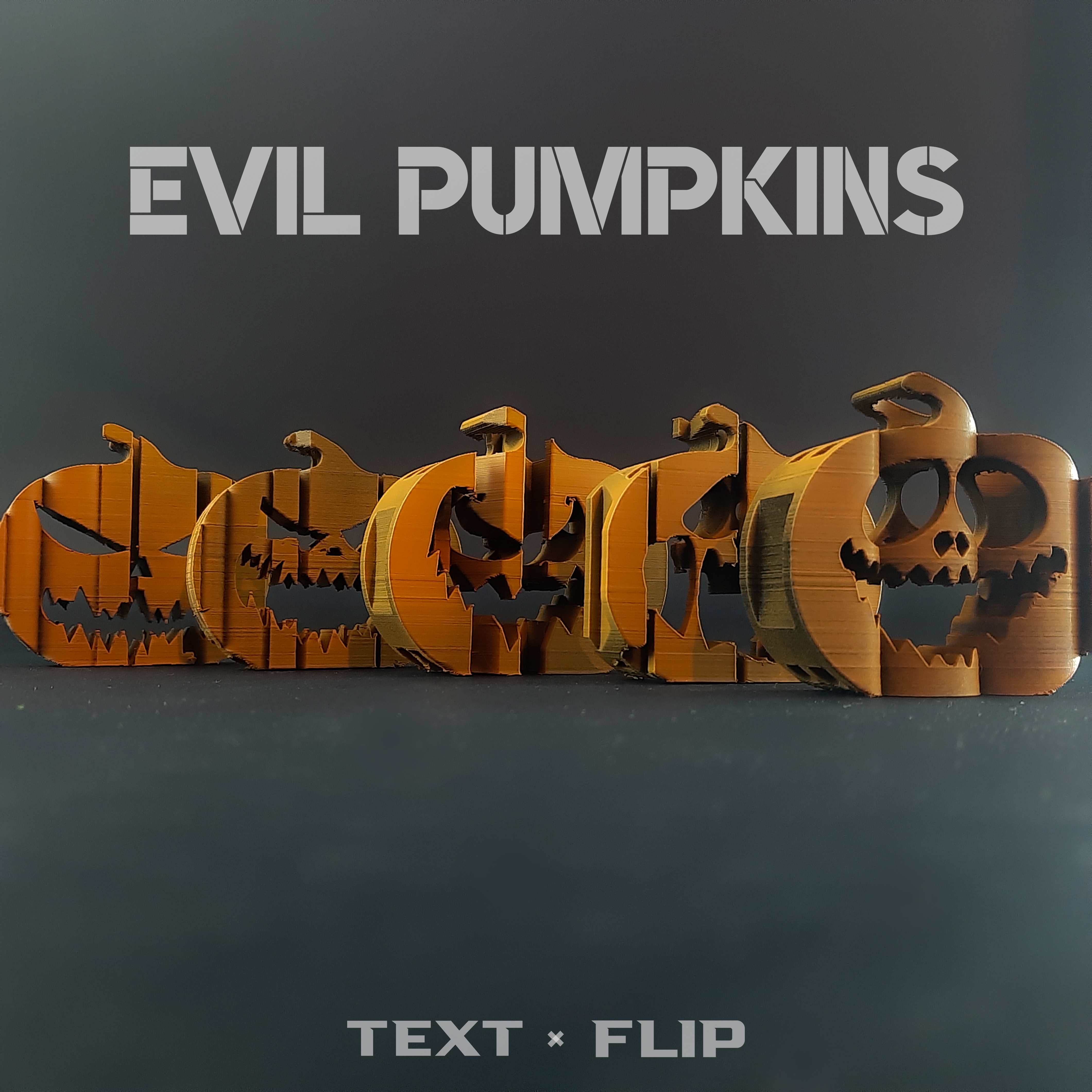 Text Flip: Evil Pumpkin