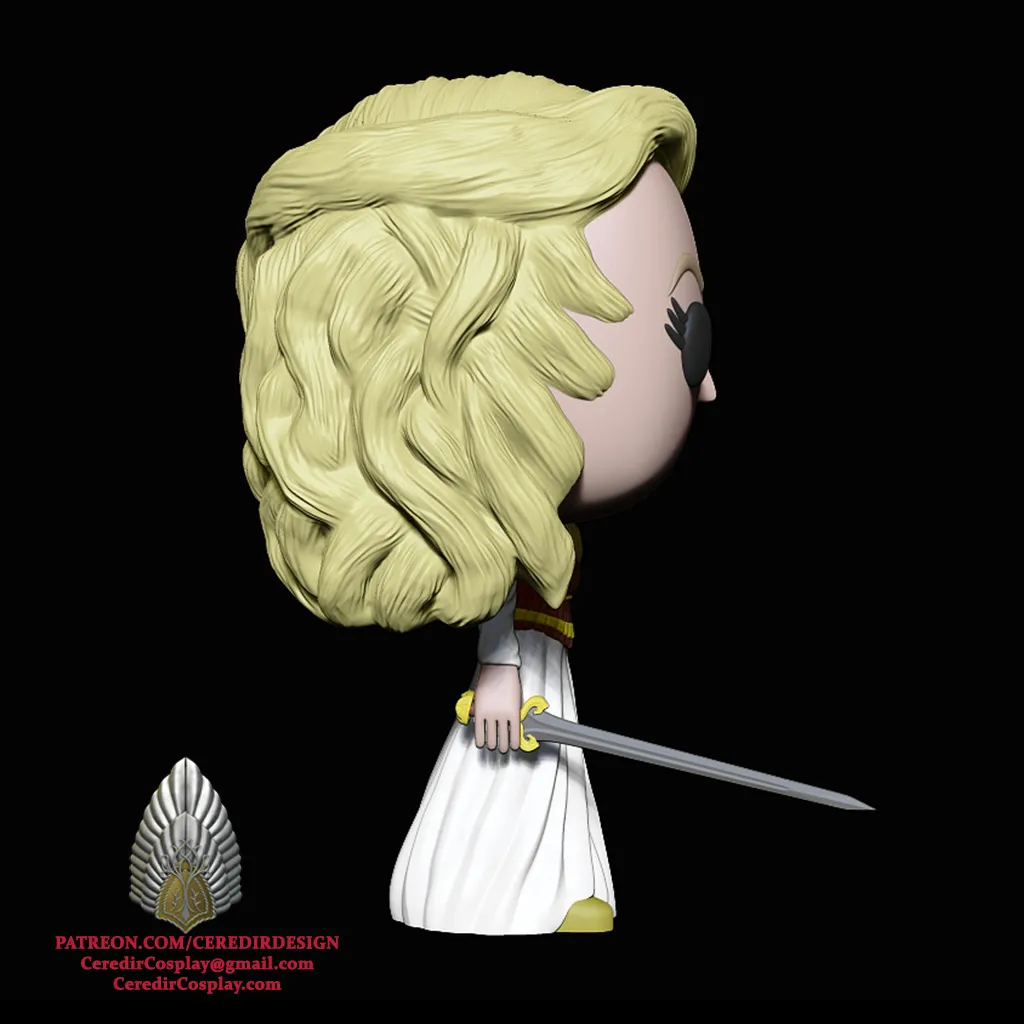 Eowyn Funko Pop lord of the rings 3D DIGITAL DOWNLOAD