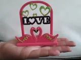 Valentine decor with stand - napkin holder-0