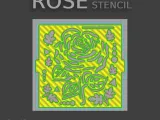 🎨 Rose Stencil – A Pattern Brought to Life in C 🌿✨-2