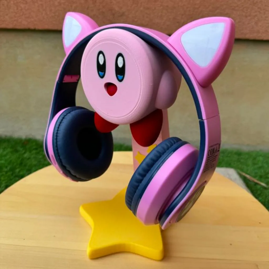 KIRBY HEADPHONE HOLDER BY COLORS 3D models download Creality Cloud