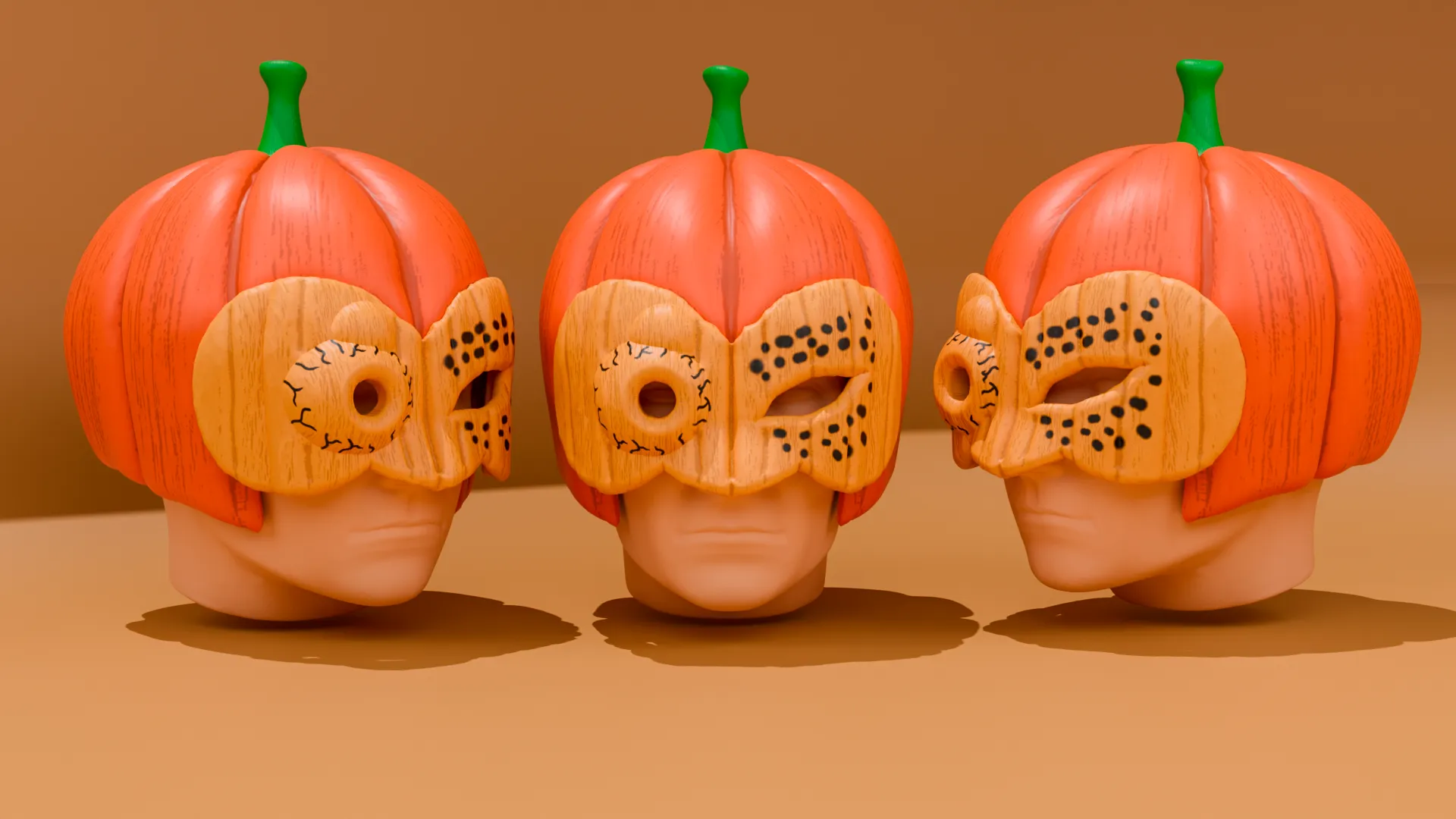 Pumpkin Night mask Cosplay