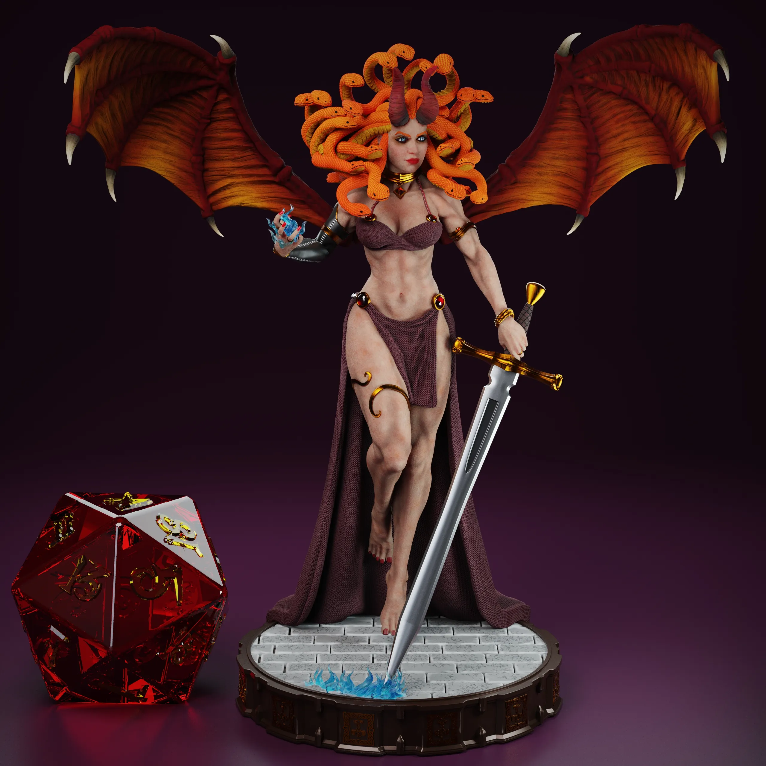 Succubus Medusa - Tabletop game miniature
