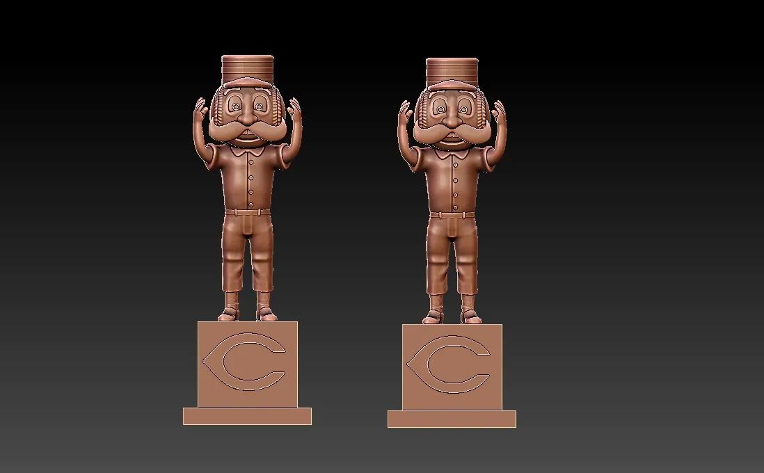 Other STL Download MLB Mr Redlegs Cincinnati Reds 3d Printby