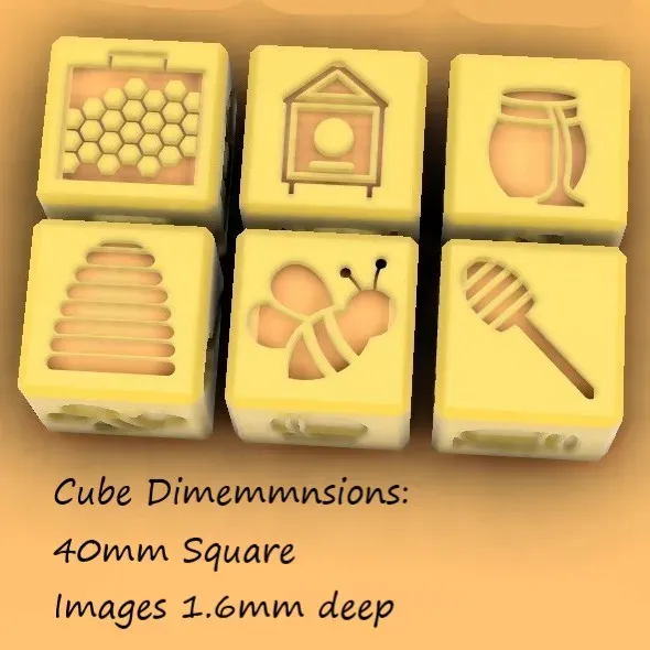 Precise Bee Cube Educational Aids STL Download - BEE EDUCATIONAL IMPRESSION CUBE ...