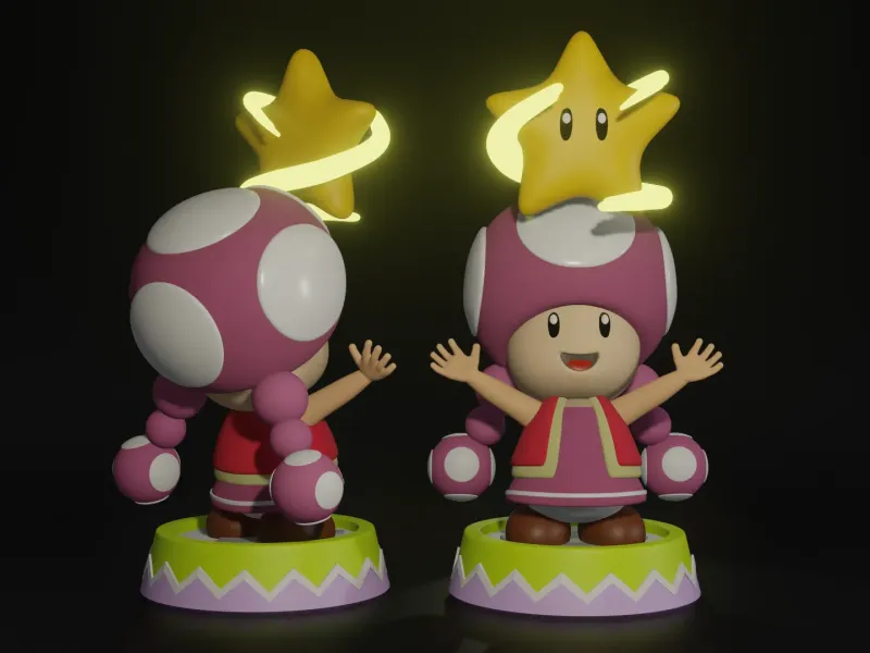 Toadette Super Mario Party - Fan Art