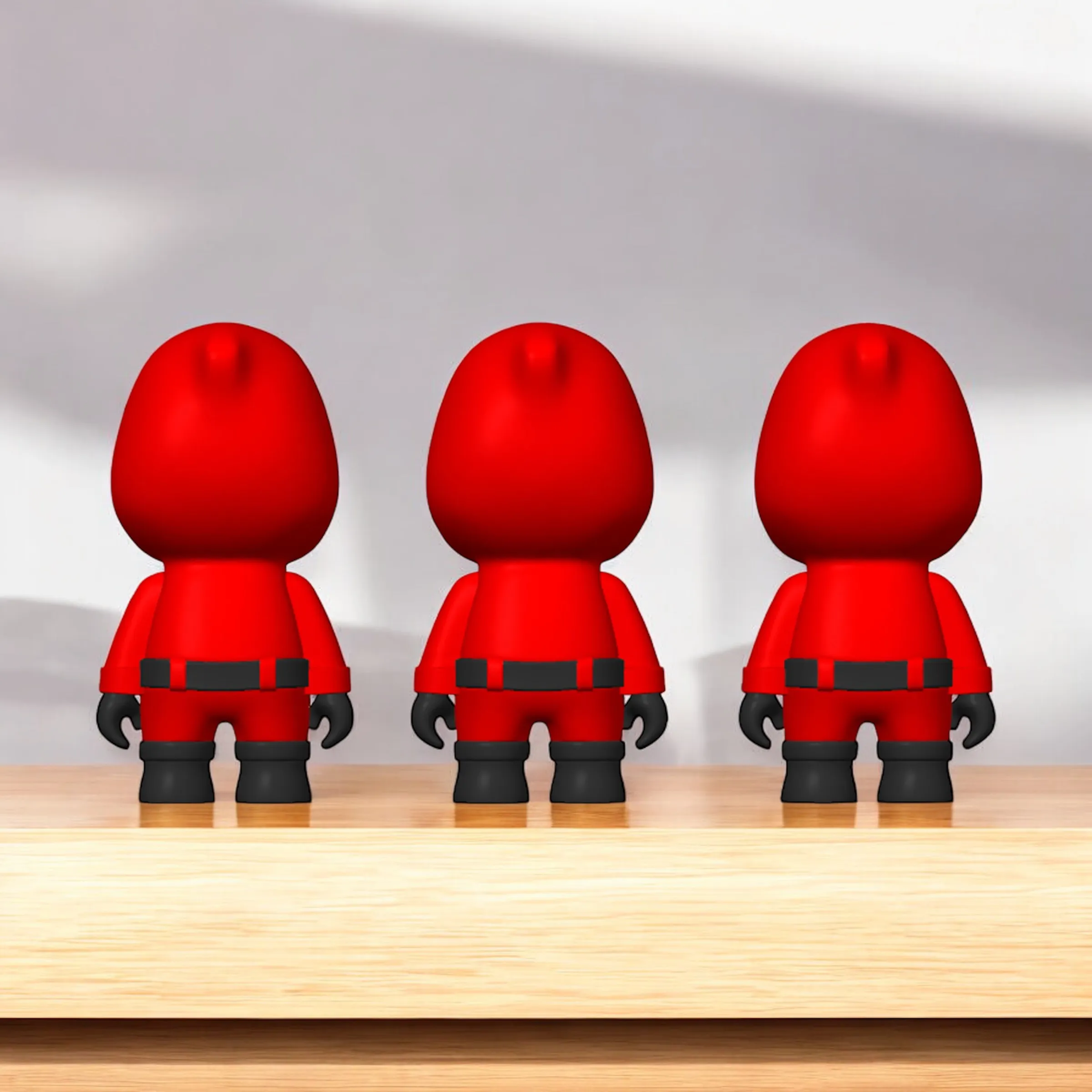 Squid Game Guards Keychain & Figurine Set