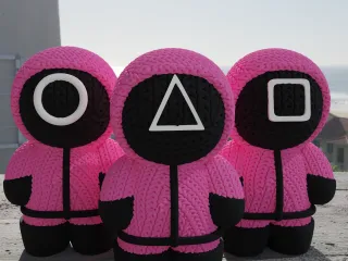 knitted Squids (cute)