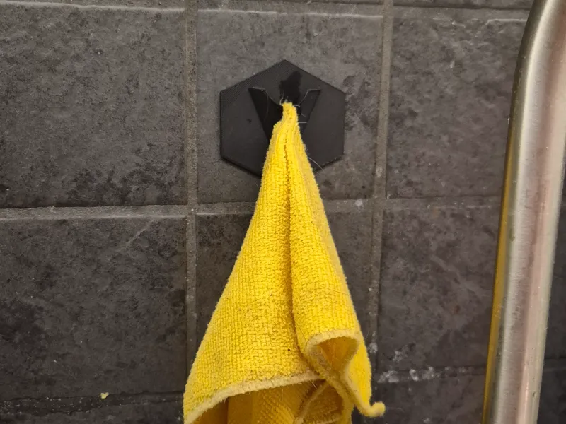 Cabide/Porta-Toalhas Hexagonal