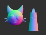 Sprunki OC STL file 3D Model Character Obj, Sprunki 3mf-1