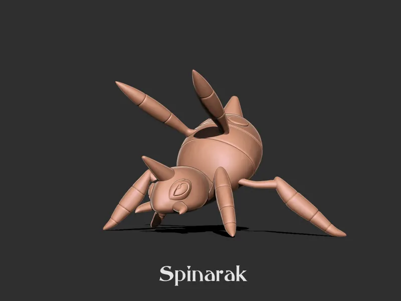 Spinarak pokemon 3d print model