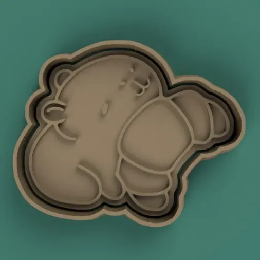 Cortante + Estampa de Carpincho / Capybara Cutter + Stamp
