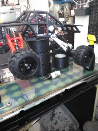 RC trophy Truck uses Scx24 hardware and shocks-2