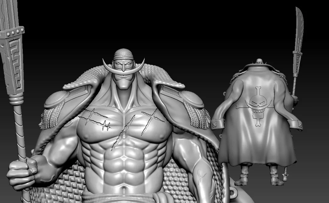 Edward Newgate - Whitebeard - One piece - 3D print - split p