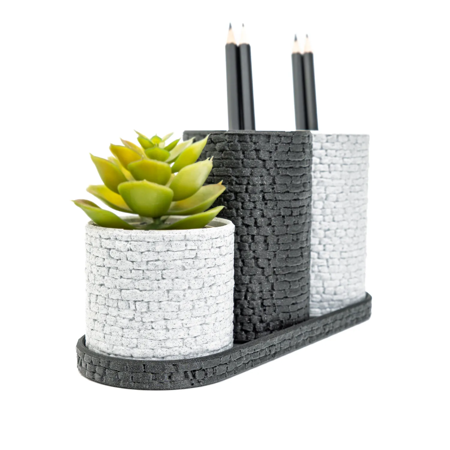 Stone Wall Desk Organizer Set