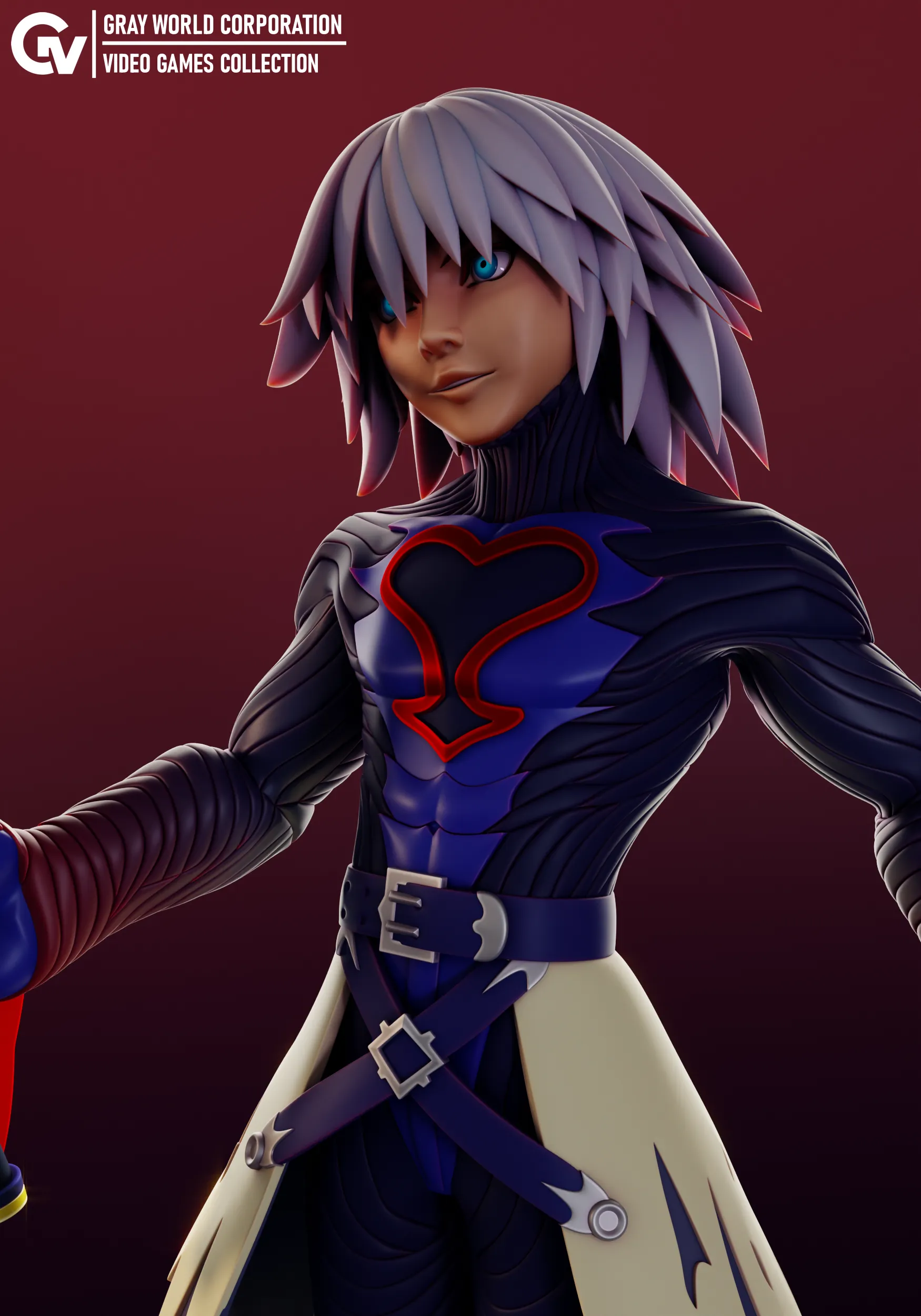 Kingdom Hearts Riku Dark Mode Characters & Creatures STL Download