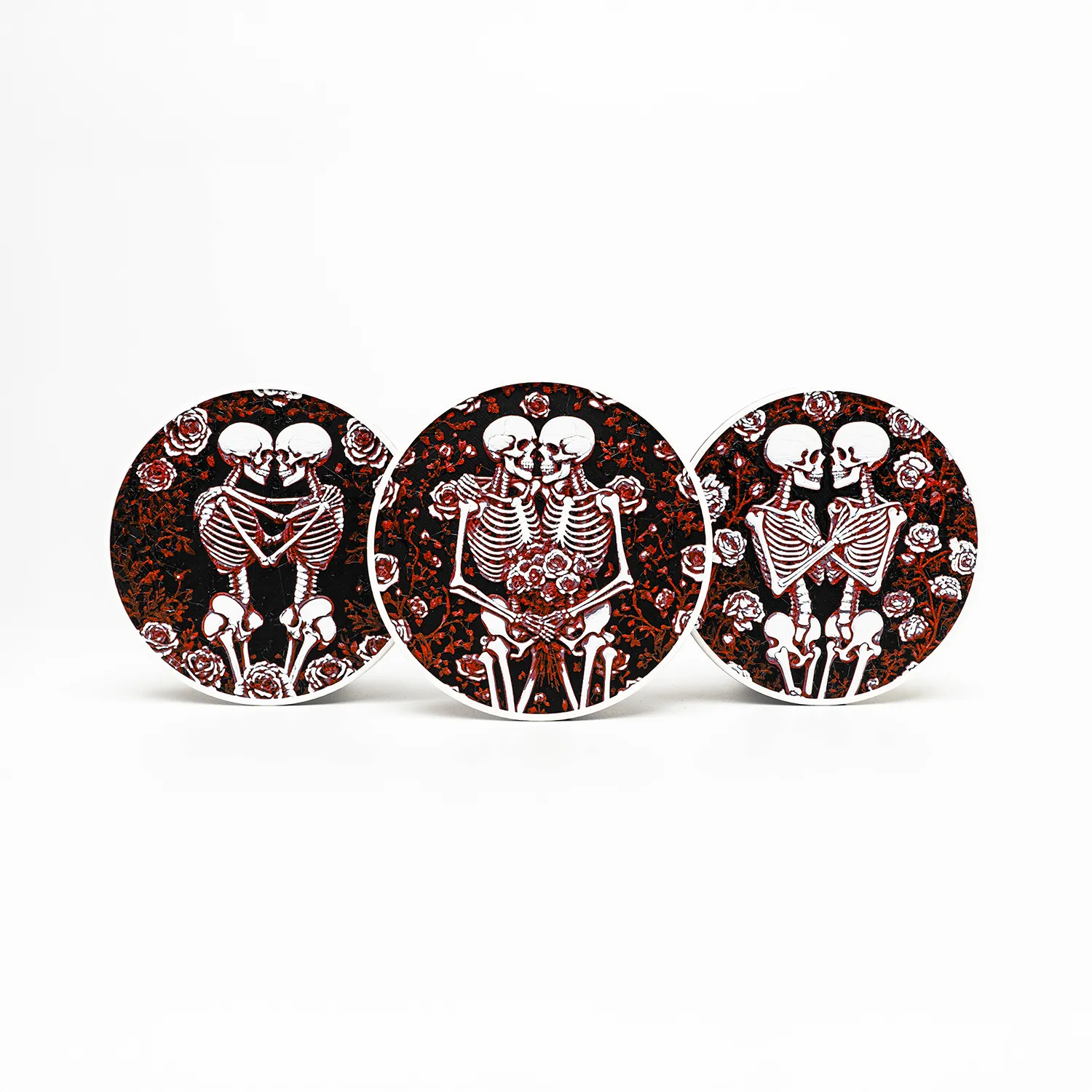 Skeleton Romance Coasters