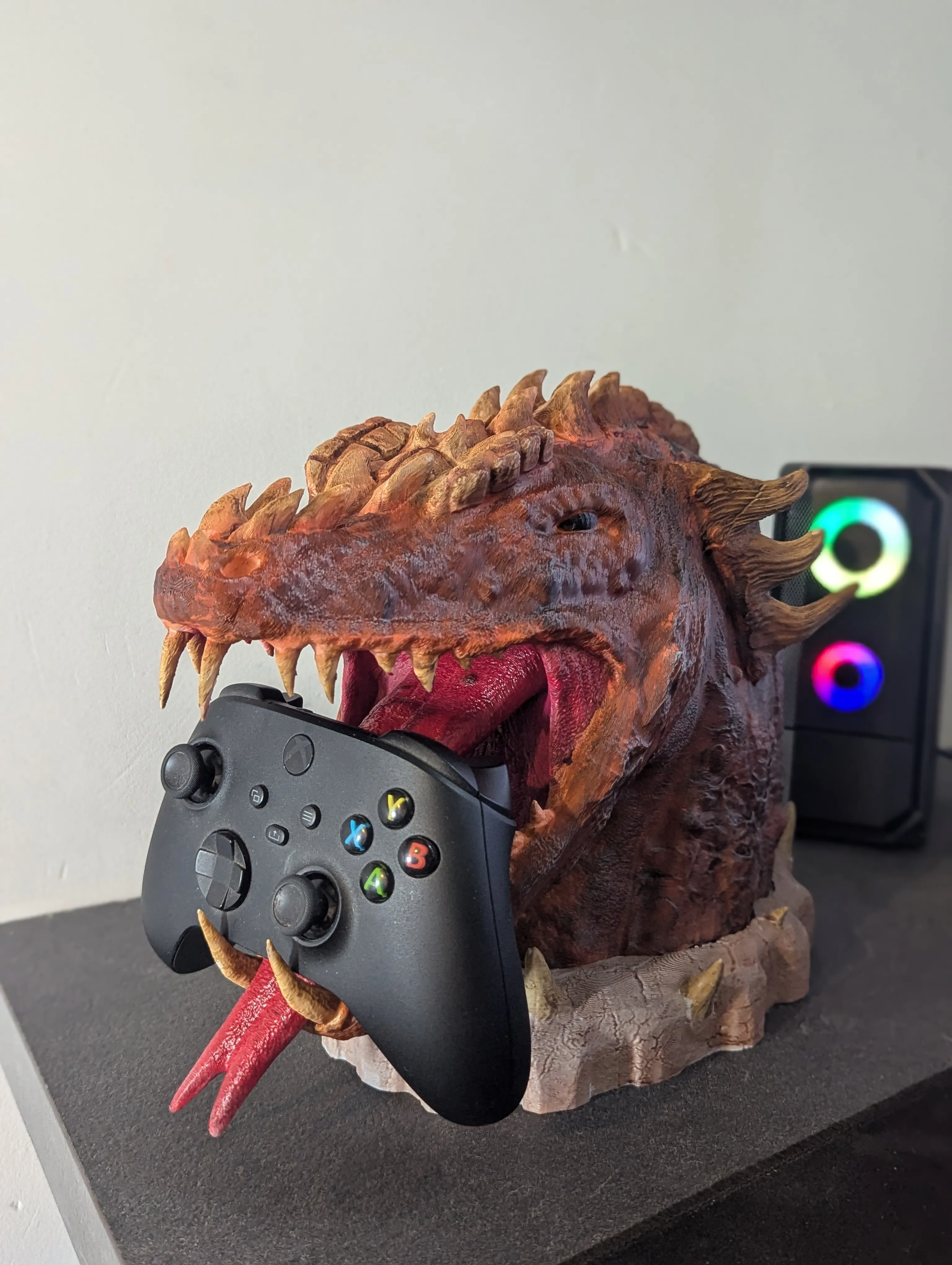 support manette et casque dragon
