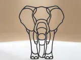 Elephant Line Art - Desktop Line Art-1
