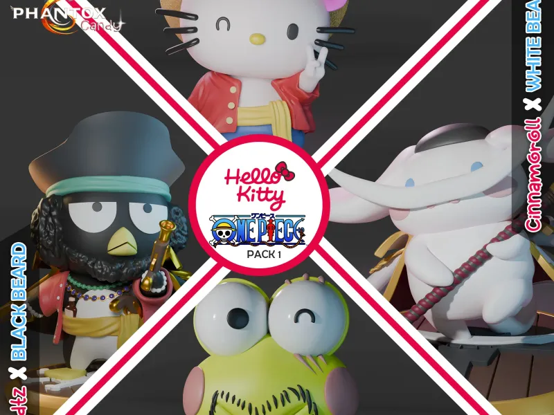 Hello Kitty x One Piece Pacchetto 1