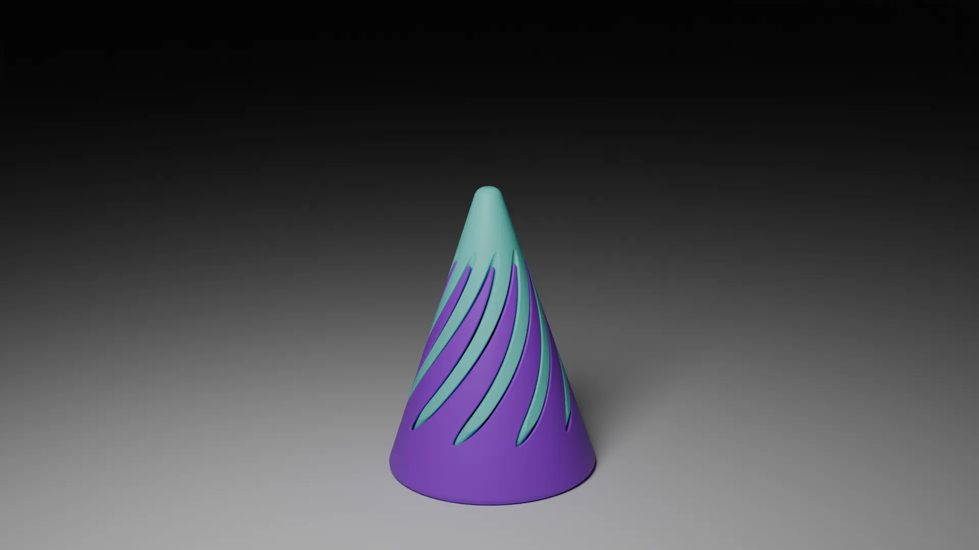 Spiral pass-through fidget - Cone