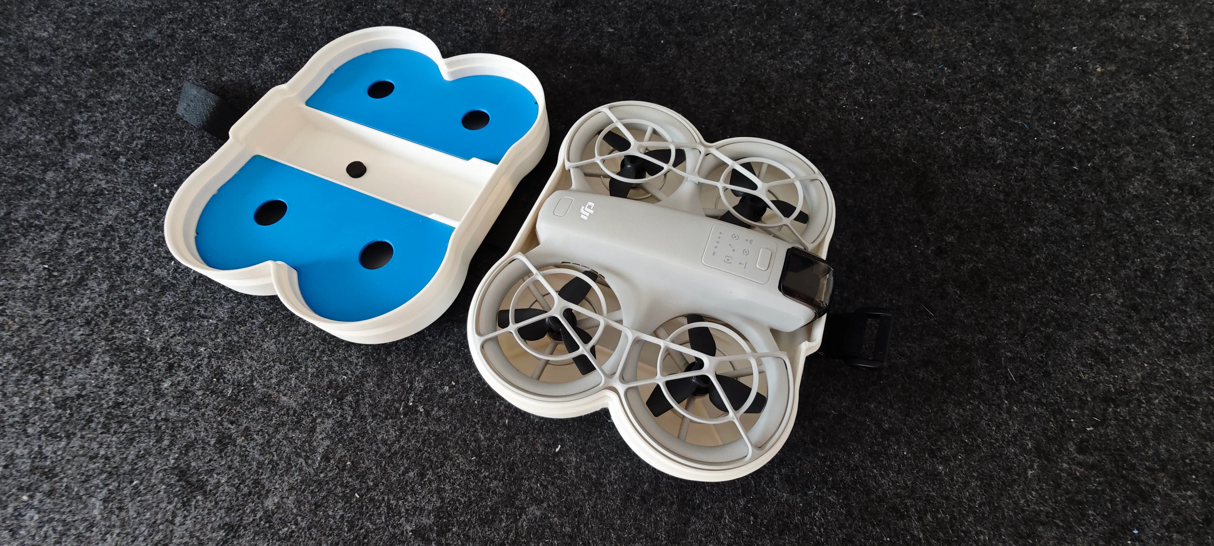 Universal DJI Neo transport box with bumper and parts drawer