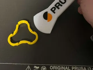 Prusa scraper for cleaning the bed