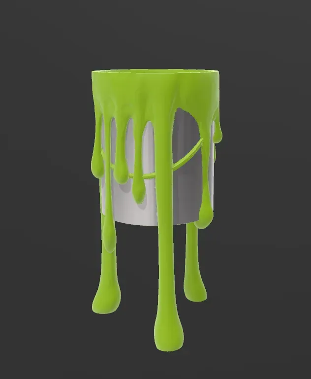 Dripping Paint can planter