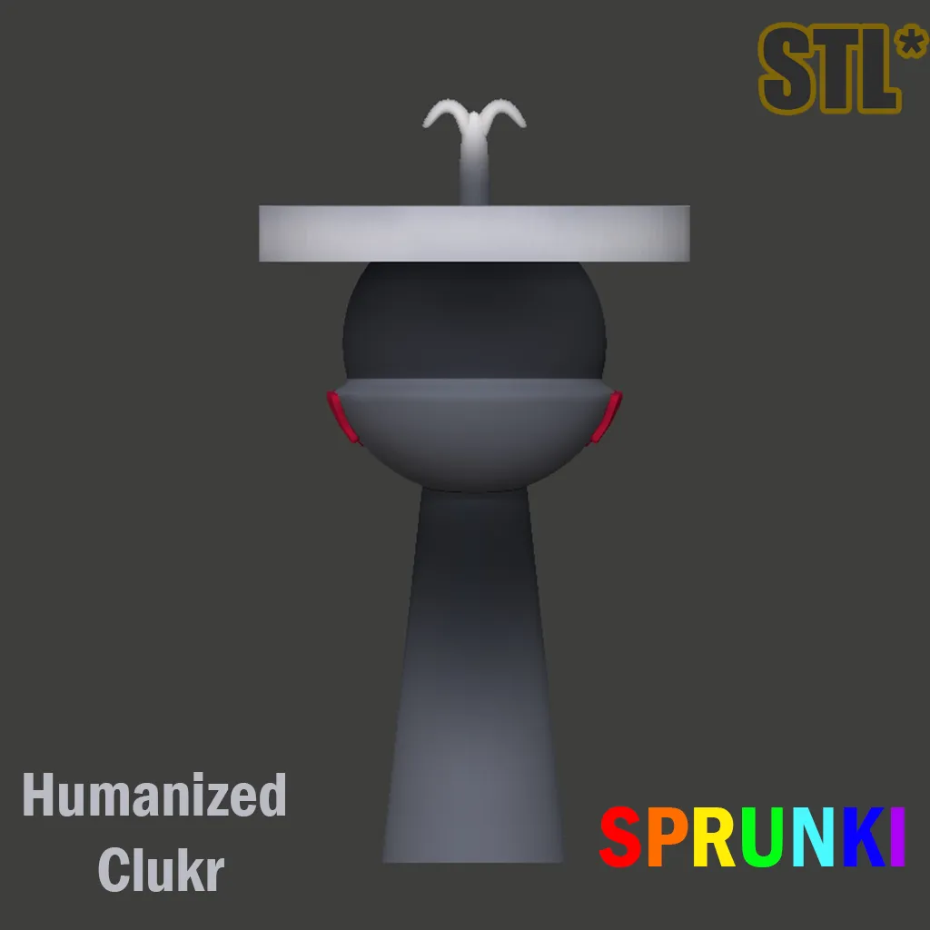 Sprunki Incredibox Clukr Horror Sprunki STL 3D Character