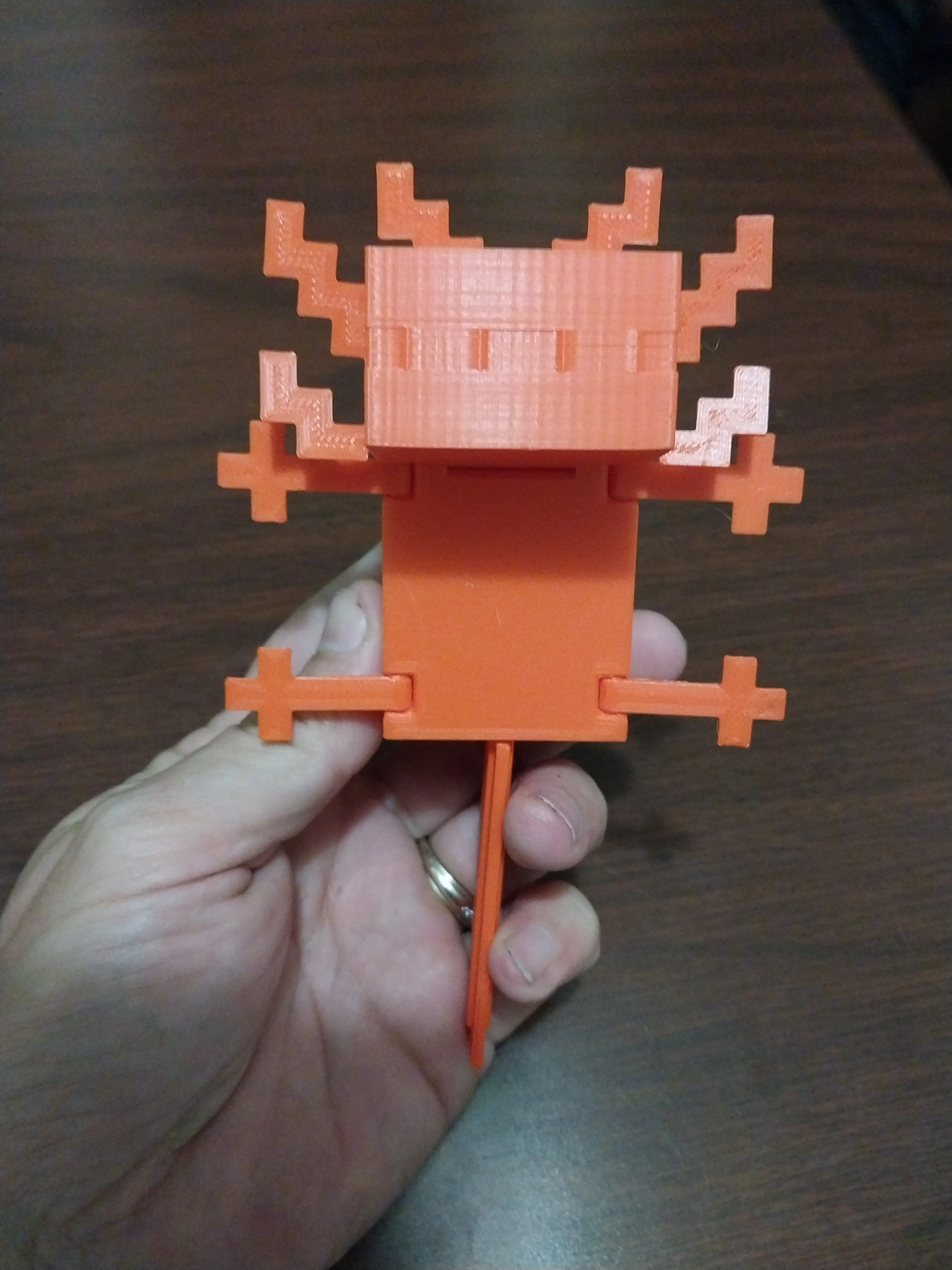 Articulated Minecraft Axolotl