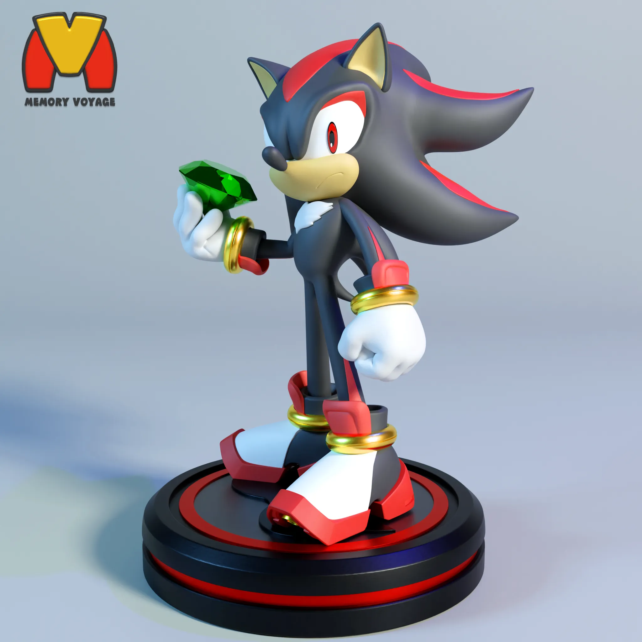 Shadow the Hedgehog with Chaos Emerald