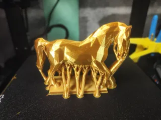 Low-Poly 3D Model - horse 低面數-馬
