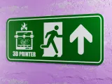 3D Printer Emergency Sign - Right Side Arrow Up-4