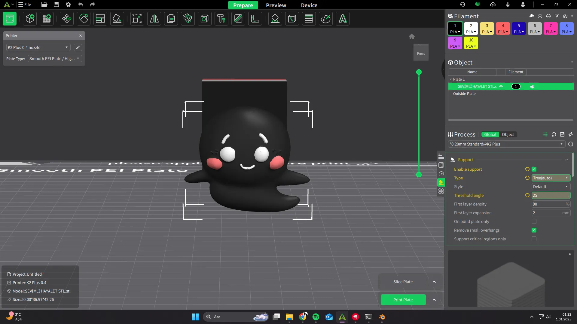 CUTE BABY GHOST KEYCHAIN