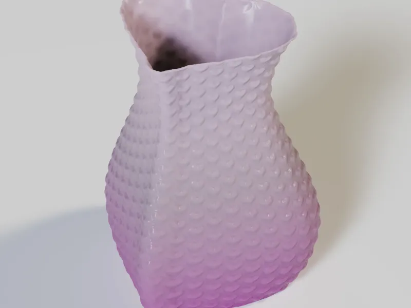 Vase in the shape of a heart
