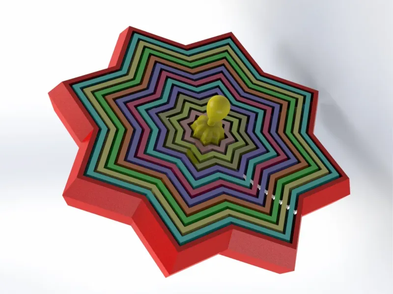 Star Maze Fidget Toy 3D Printable