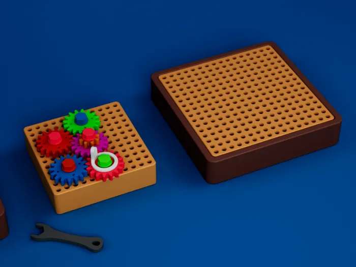 Interactive Gear Fidget Board - Education - PLA - 3D printed product - фото 11