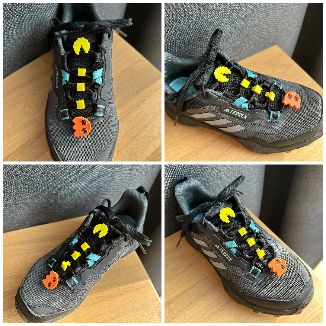 Pac-Man shoe charm