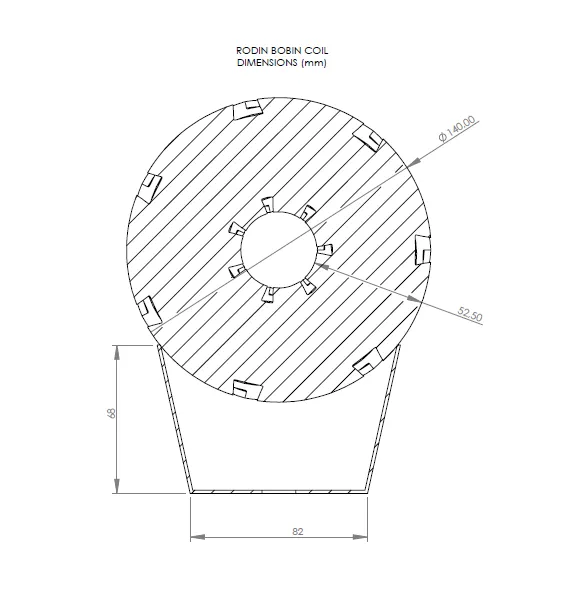 FAMÍLIA BOBIN TORUS PARA IMPRESSÃO 3D EM RESINA - 140 X 140 X 52,5 M