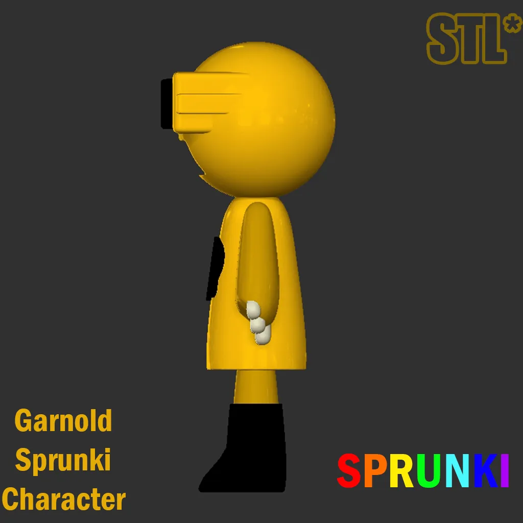Garnold Gold STL file Sprunki Incredibox STL 3D Character