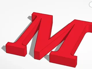 Letter M 3"x3"