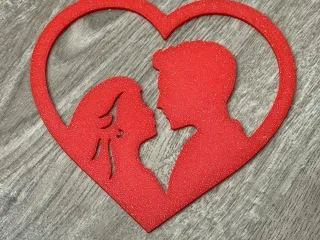 Valentine's Day Heart with couple